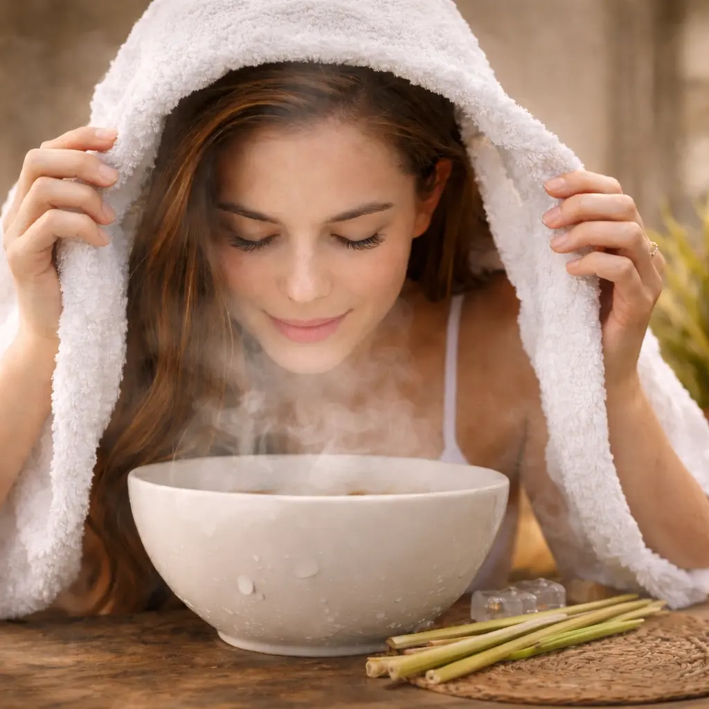inhalation with lemongrass oil inhalation with lemongrass oil