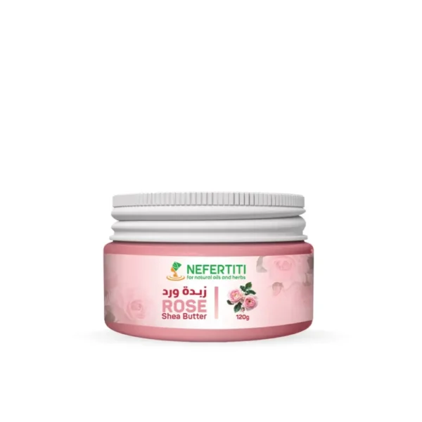 Cream with rose essential oil based on shea butter