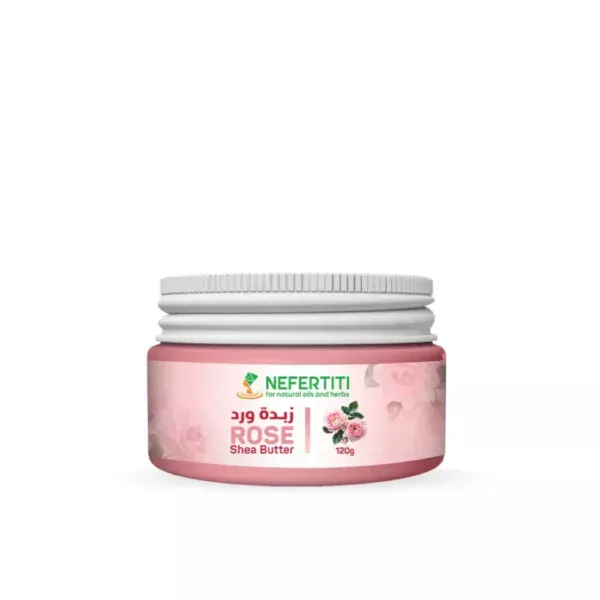Cream with rose essential oil based on shea butter